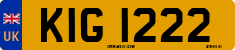 License plate of the United Kingdom, Northern Ireland (1966)