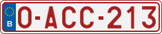 License plate of Belgium, Regular plates (2010)