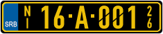 License plate of Serbia, Diplomatic