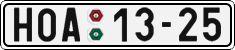 License plate of the Czech Republic, Cars (1960)