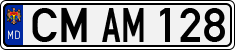 License plate of Moldova, Cars (1992)