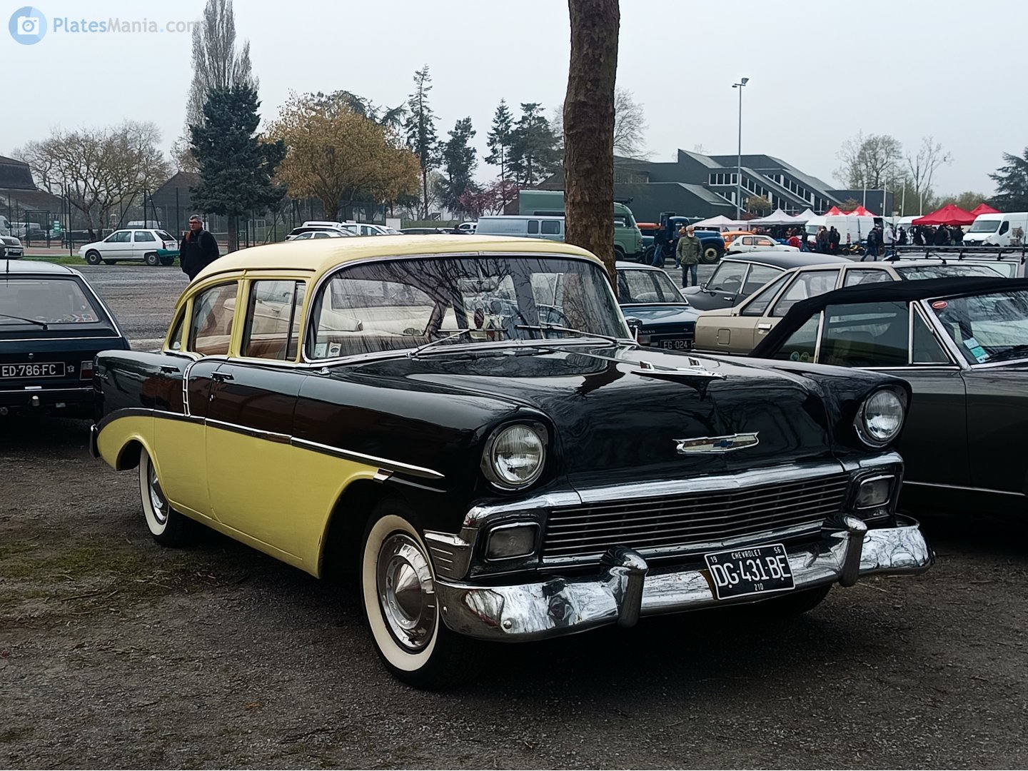 DG-431-BE, Chevrolet 210 2nd gen 1956 4-door Sedan (2103-1019; A-body), 1st facelift, 1955–1956