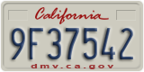 California, Commercial vehicles (1A23456)