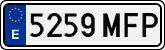 License plates of Spain, Ordinary (2000)