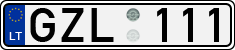 License plate of Lithuania, Cars