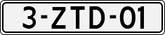 License plate of the Netherlands, Cars