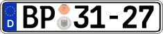 German license plate, Authorities and federal agencies