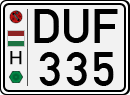 license plates of Hungary, Cars (1990)