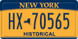 New York, Specialty plates (AB-12345)