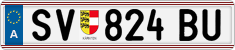 License plate of Austria, Regular plates