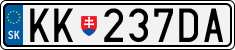 License plate of Slovakia, Cars
