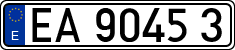 License plates of Spain, Official and military plates