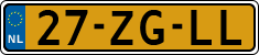License plate of the Netherlands, Cars