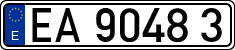 License plates of Spain, Official and military plates