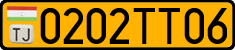 License plate of Tajikistan, Public transport (2009)
