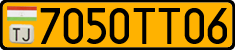 License plate of Tajikistan, Public transport (2009)