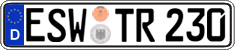 German license plate, Regular plates