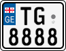 License plate of Georgia, Motorcycles (2014)