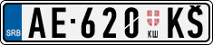License plate of Serbia, Trailers