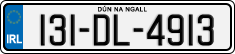 License plate of Ireland, Regular plates