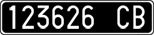 License plate of Italy, Cars (1927 year series)