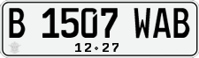 License plate of Indonesia, Regular plates