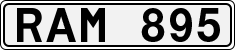 License plate of Sweden, Regular plates