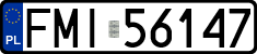 License plates of Poland, Regular car plates