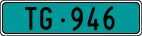 License plate of Switzerland, Agricultural vehicles (green)