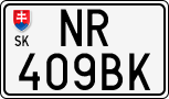 License plate of Slovakia, Cars