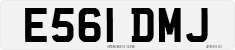 License plate of the United Kingdom, 1983 year system