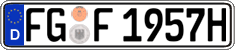 German license plate, Plates for oldtimers (type 