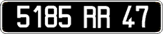 French license plate, FNI