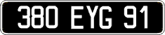 French license plate, FNI