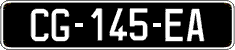 French license plate, SIV (oldtimers)