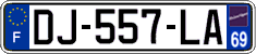 French license plate, SIV (ordinary)