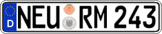 German license plate, Regular plates