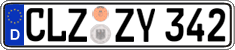 German license plate, Regular plates