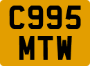 License plate of the United Kingdom, 1983 year system