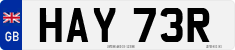 License plate of the United Kingdom, 1963 year system