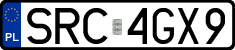 License plates of Poland, Regular car plates