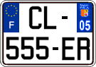 French license plate, SIV (ordinary)