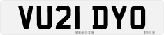 License plate of the United Kingdom, 2001 year system