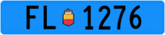 License plate of Liechtenstein, Work and fire vehicles (blue)