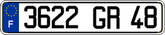French license plate, FNI