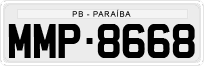 License plate of Brazil, Private owners (1990)