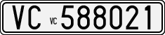 License plate of Italy, Cars (1927 year series)