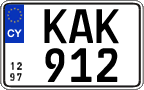 License plate of Cyprus, Regular plates