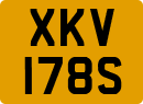 License plate of the United Kingdom, 1963 year system