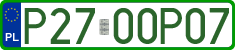 License plates of Poland, Professional plates